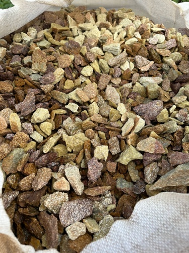 Златолит персиковый декоративная каменная крошка купить в Рязани