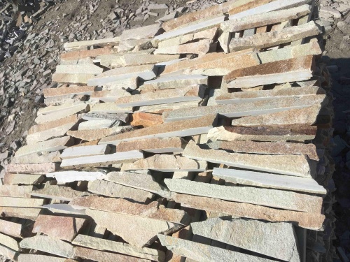 Горбушка златолит золотистый для облицовки купить в Рязани