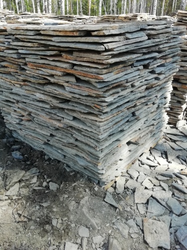 Плитняк златолит Уральский для цоколя, отмостки купить в Рязани